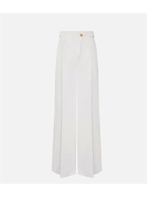 PANTS WITH BELT ELISABETTA FRANCHI | PA12762E2360 AVORIO